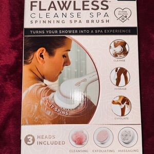 LAWLESS Cleanse Spa Spinning Bath Brush - Pink/White Exfoliating Kit